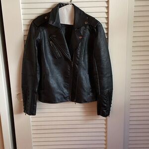 Colleen Lopez Black Leather Jacket